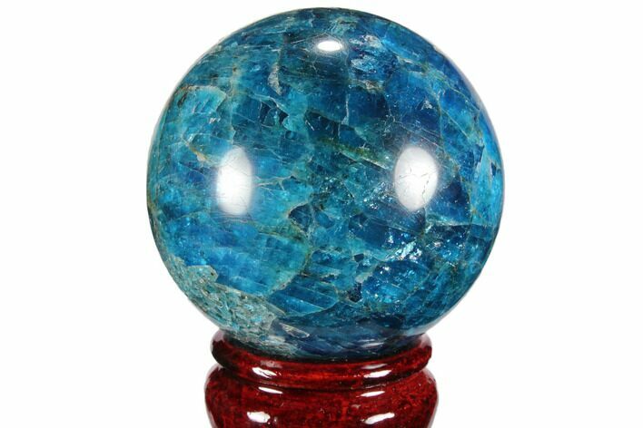 Bargain, Bright Blue Apatite Sphere - Madagascar #100309